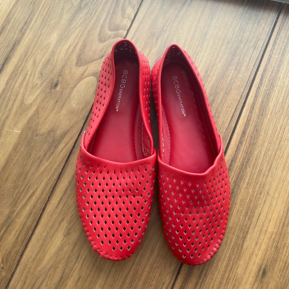 BCBG red flats, size 9